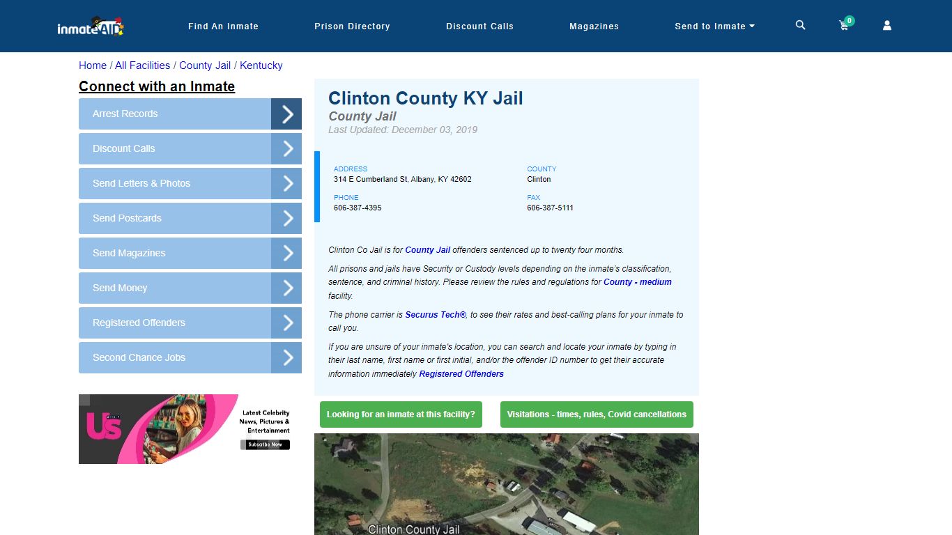 Clinton County KY Jail - Inmate Locator - Albany, KY